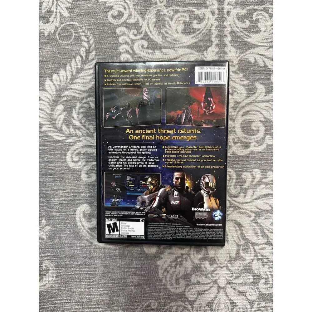 Mass Effect PC DVD-ROM Game Action RPG by Electronic Arts M Rating